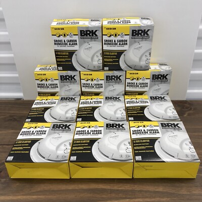 First Alert BRK SC02B Carbon Monoxide & Smoke Alarm-9V Battery -Lot 11