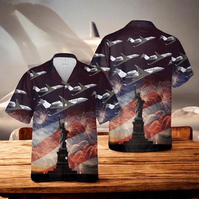 Gulfstream G500 4th Of July Hawaiian Shirt