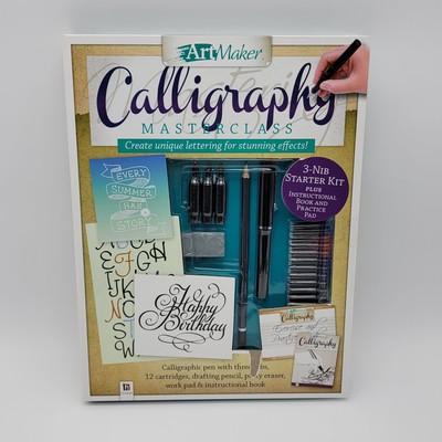 Hinkler Art Maker CALLIGRAPHY Master Class Starter Kit NIB Sealed