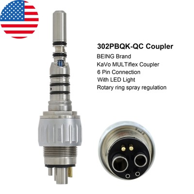 COXO Dental Quick Coupling Coupler For KAVO MULTIflex Handpiece 465 LED 6 Hole