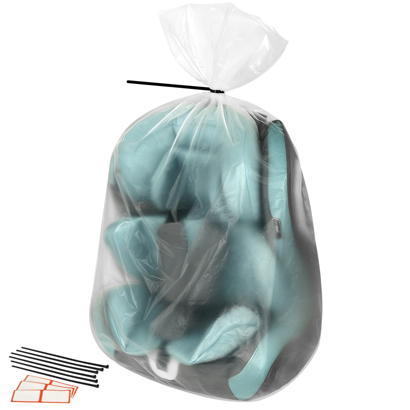 Storage Standard Large Clear Plastic Bags for Storage 6-Pack - 36 x 50 Inches
