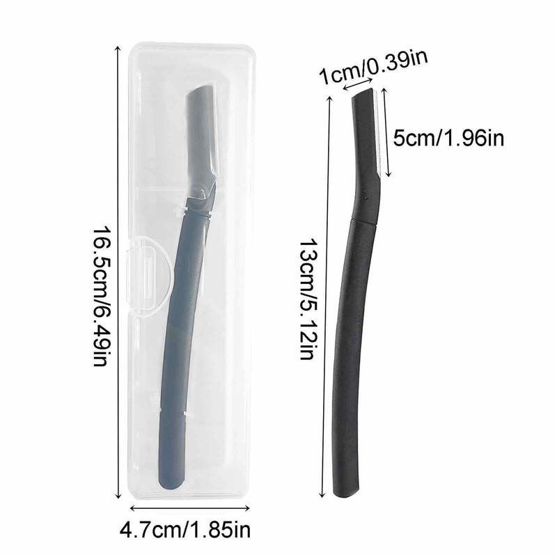 Eyebrow Razor W/6 Blade Eye Brow Epilation Hair Removal Cutters Safety Razor