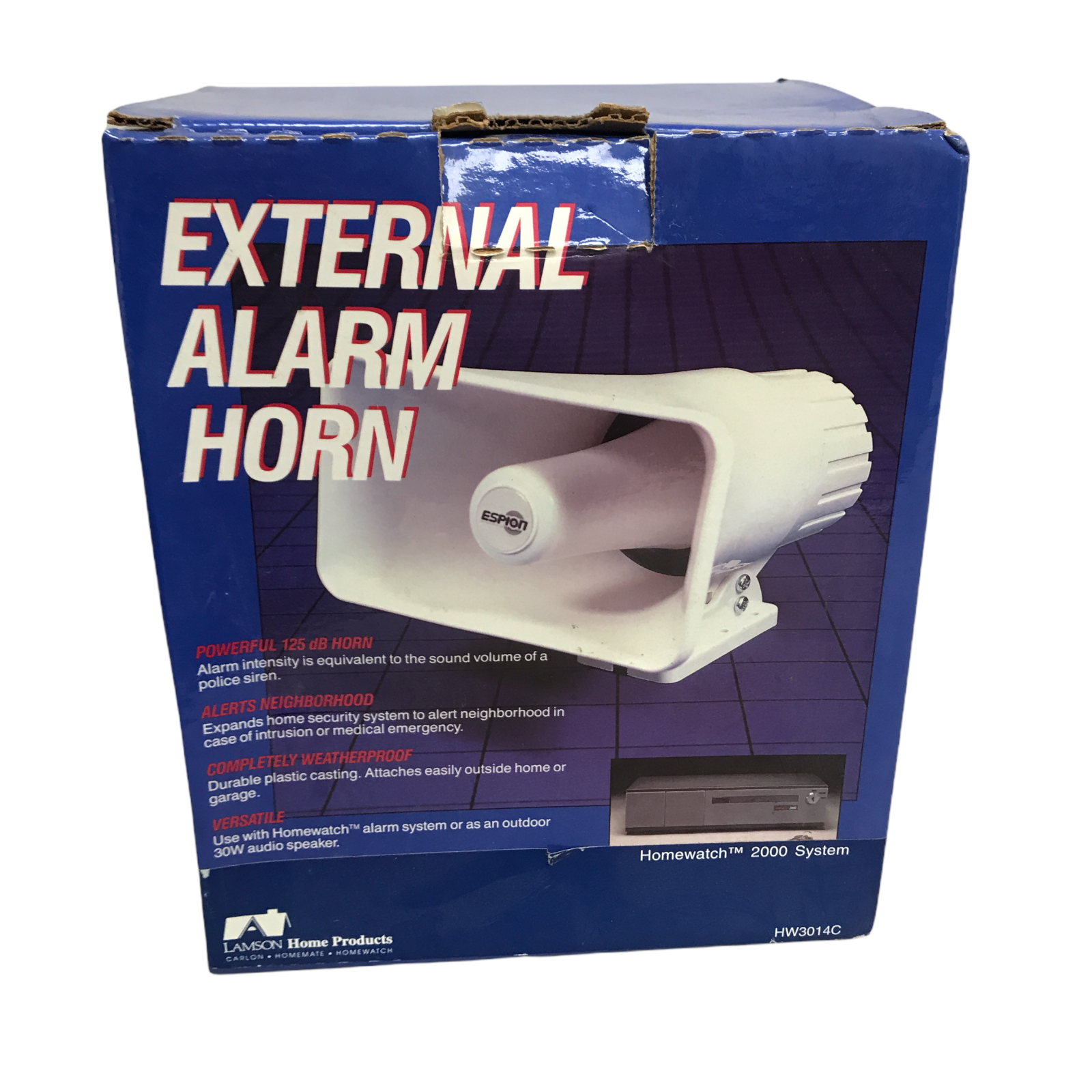Homewatch 2000 External Alarm Horn For Home Security System