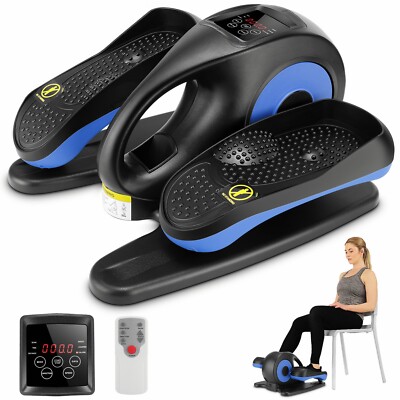 Under Desk Elliptical Machine Compact Electric Seated Pedal Exerciser w. Remote*
