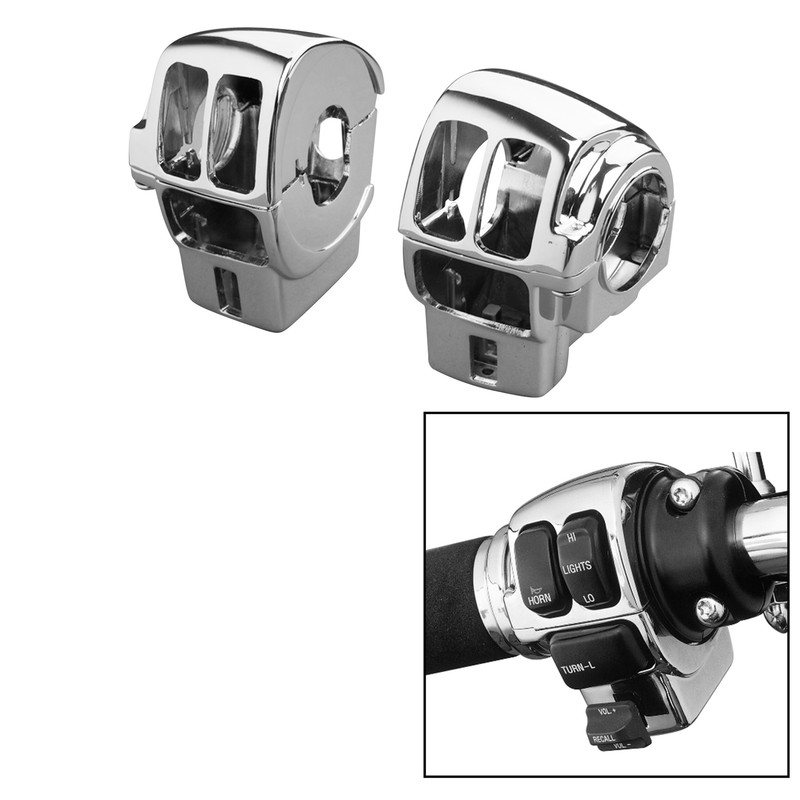 Chrome Switch Housing Cover Fit For Harley Electra Glide FLHT 1996-2013