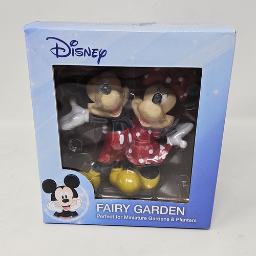 Disney Mickey and Minnie Fairy Garden Figurine in Box 5