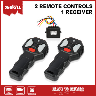 X-BULL Electric Winch 12V Wireless Remote Control Kit 2PCS Handset 150FT 4WD 4X4