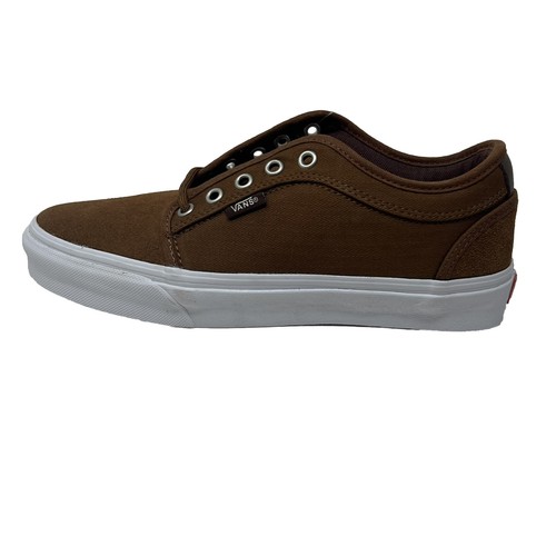 Vans Chukka Low Herringbone Twill Brown Men's 7 Skate Shoes