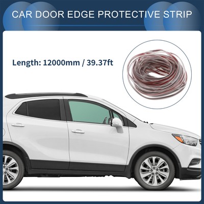 Car Door Edge Guards Door Scratch Protection Guard 39.37ft U-Shaped PVC Clear