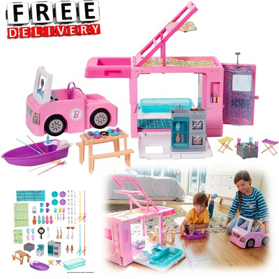 barbie dream house and car