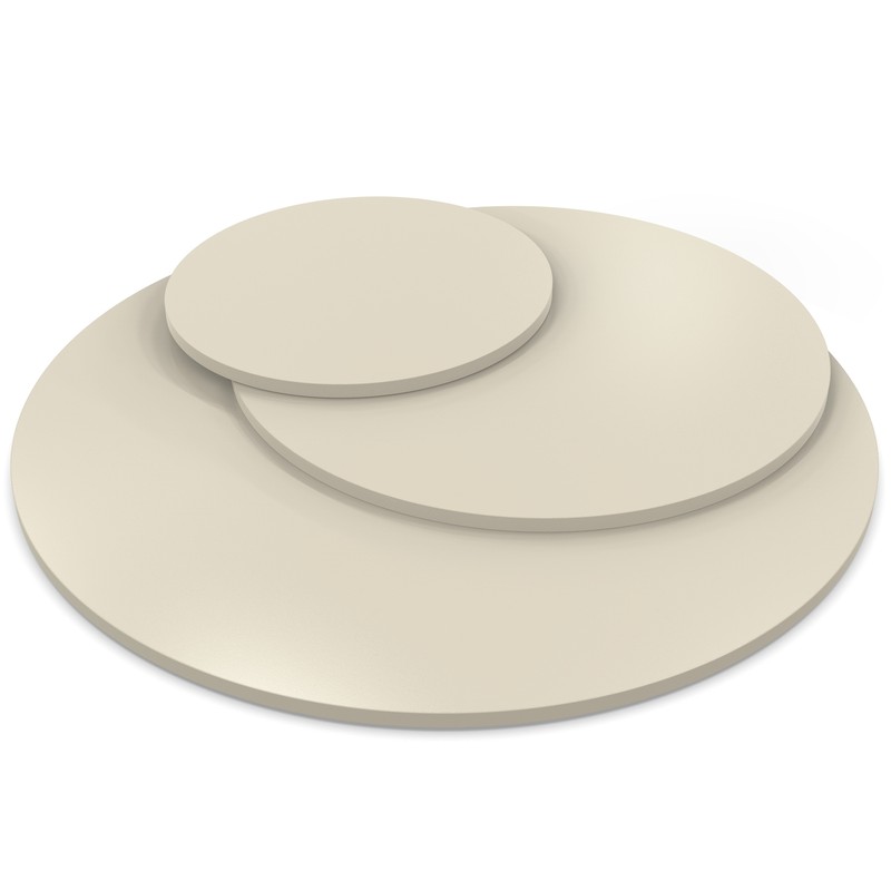 Tischplatte Rund Kaschmirgrau Holz Platte Dekor Spanplatte Esstisch