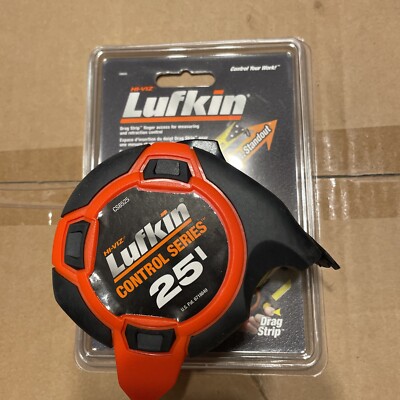 New Lufkin Measure Tape 25' HI-VIZ Control Series CS8525