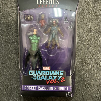 Marvel Legends ROCKET RACCOON & GROOT Figure Mantis BAF Guardians Vol 2
