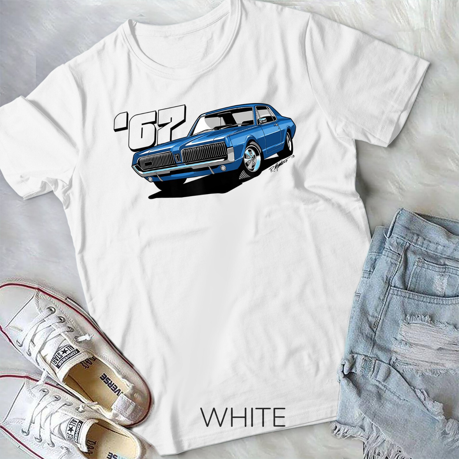 1967 Mercury Cougar Graphic T-Shirt 1967 Mercury Cougar Graphic T-Shirt