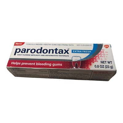 Parodontax Gingivitis Toothpaste for Bleeding Gums, Clean Mint, .08 Oz, New