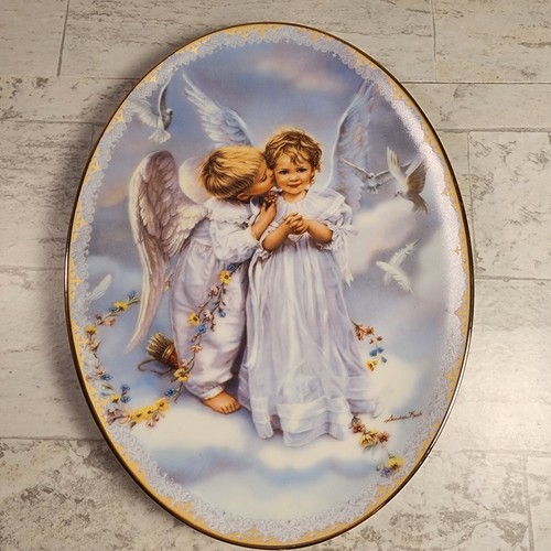 Angel Kisses Plate by Sandra Kuck Porcelain Limited Edition
