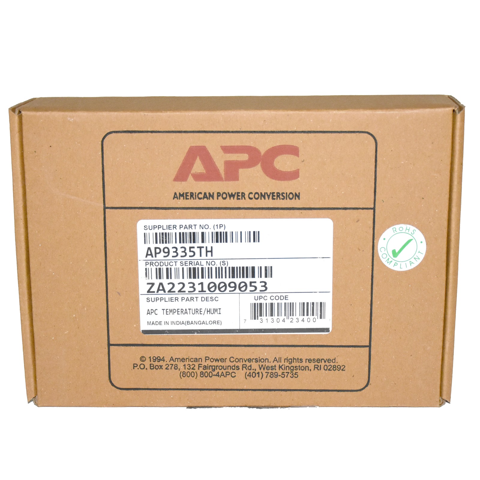 APC Rackmount Temperature & Humidity Sensor – AP9335TH - Picture 2 of 9