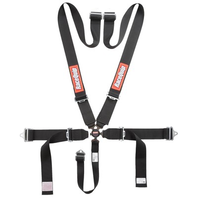 RaceQuip 741001RQP Camlock 5 Point Racing Harness, 3 Inch, Black