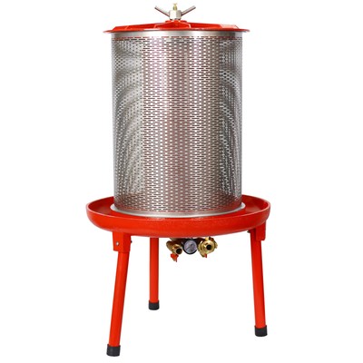 5.3Gallon 20L Hydraulic Fruit Wine Apple Press Wine Cider Making Stainless Steel