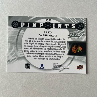 2022 Upper Deck MVP #PP-11 Alex DeBrincat Pinpoints