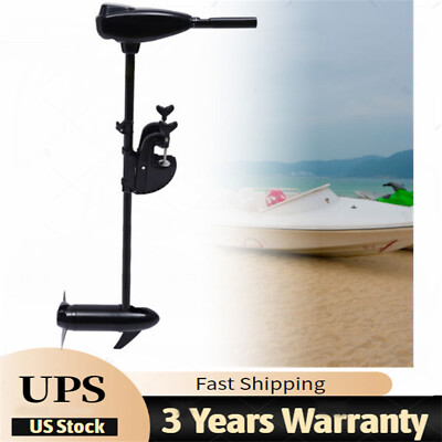 80LB 1.2HP THRUST ELECTRIC TROLLING MOTOR FISHING BOAT ENGINE OUTBOARD MOTOR 12V