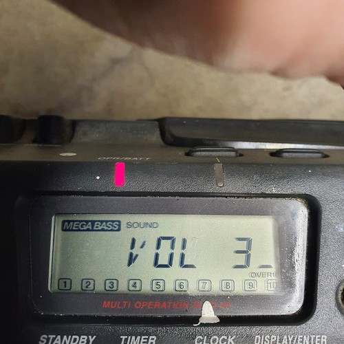 SONY ESP SPORT CFD-980 PORTABLE CD CASSETTE-CORDER RADIO PLAYER WATER RESISTANT