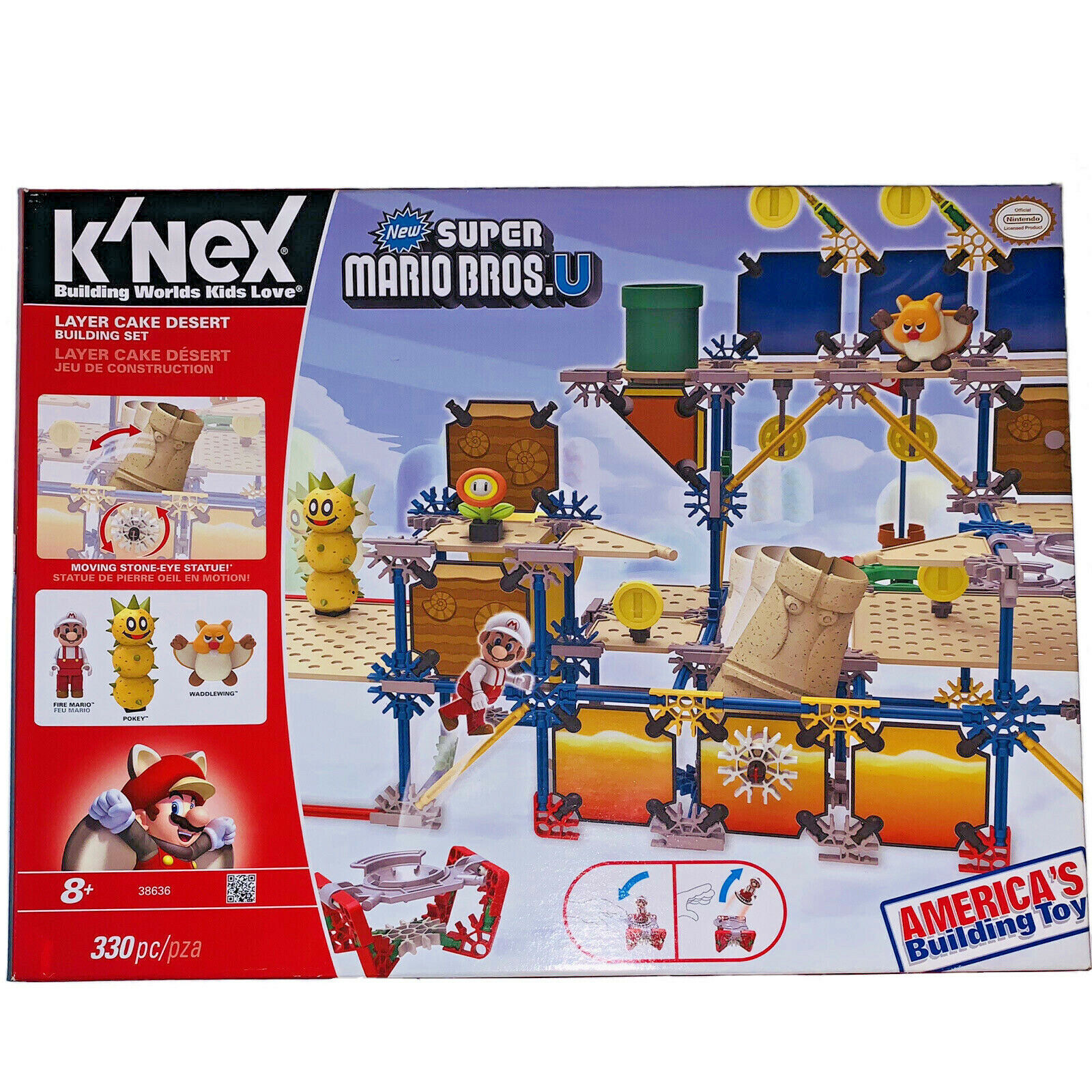 NEW** Super Mario Bros U K'nex Layer Cake Desert Building NEW** Super Mario Bros U K'nex Layer Cake Desert Building