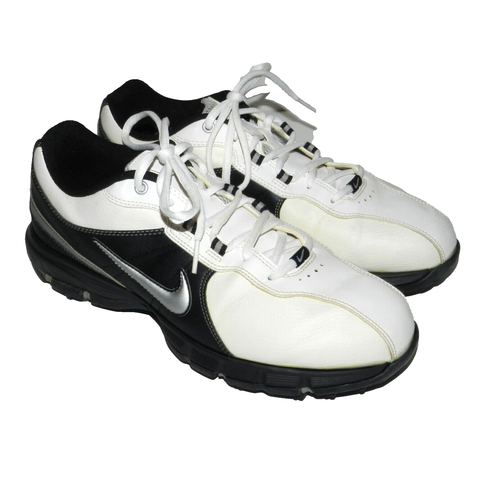 Nike Golf Shoes Men's Size 9.5 Power Channel TAC White Black