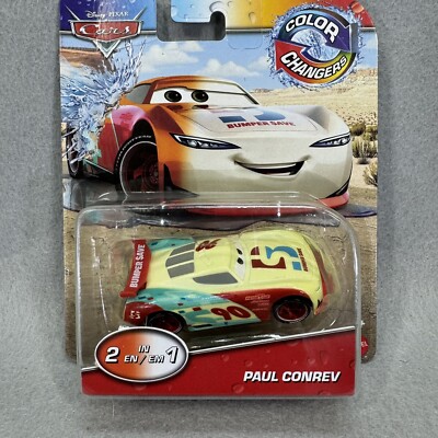 Disney Pixar Cars Paul Conrev - Color Changers - New In Box
