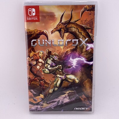 Gunlord X (Nintendo Switch) NG-Dev Brand New Sealed Rare Limited Print