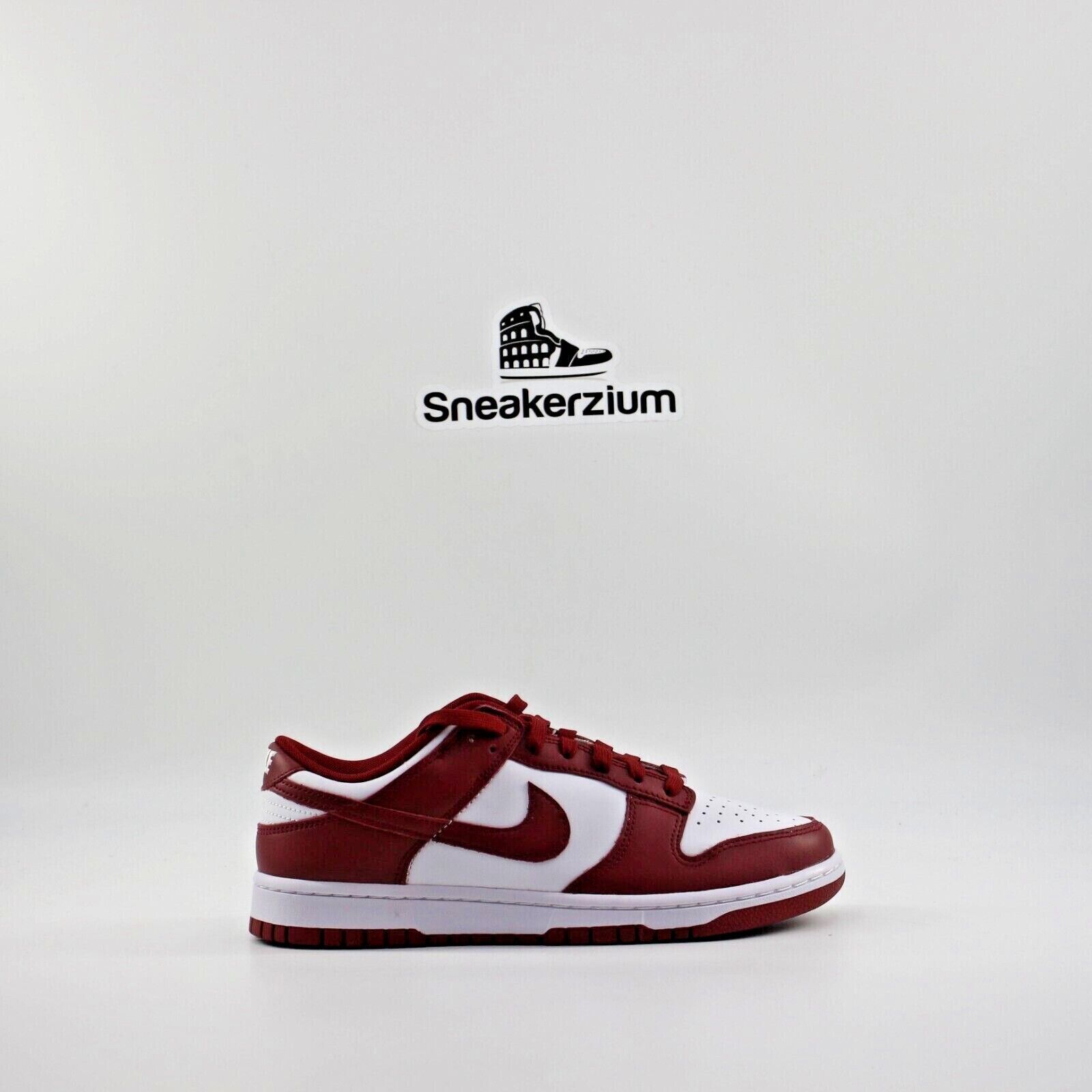 

Мужские новые кроссовки Nike Dunk Low Retro Team красный белый DD1391-601, Team red white, Nike Dunk Low