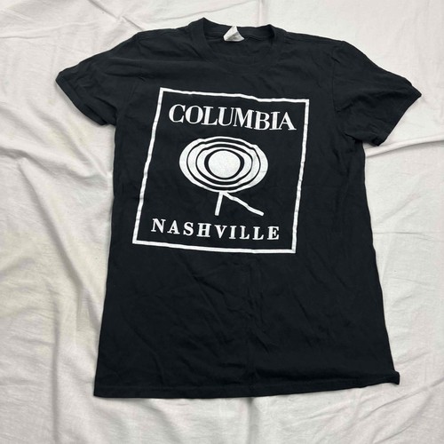 Columbia Records Nashville TN Men's  Graphic T-Shirt Black Short Sleeve Small