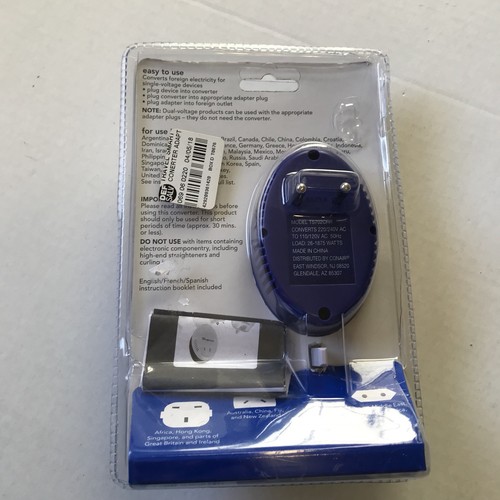 Travel Smart Conair Converter Worldwide Adapter Set -Used In Opened Packaged