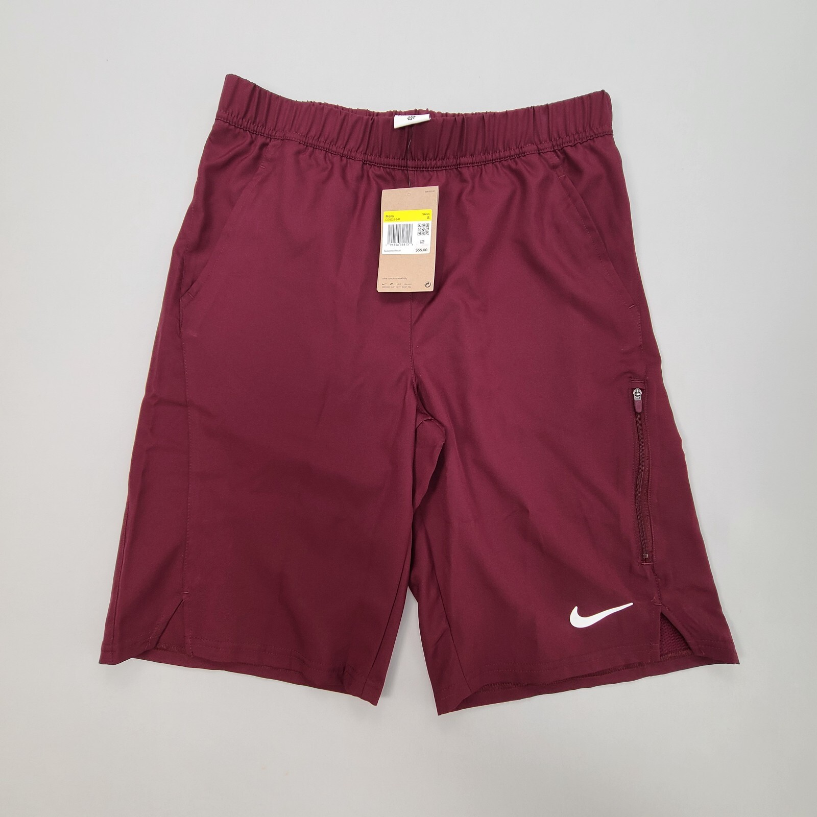 Nike Shorts Mens Small Red Maroon Dri-Fit Victory Tennis
