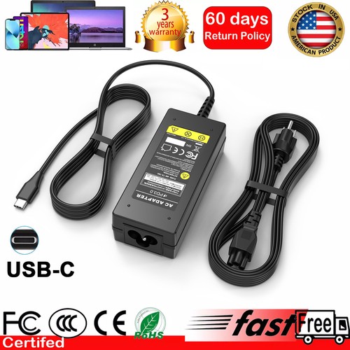 45W USB-C Type-C AC Adapter Laptop Charger for HP Chromebook X360 14 G5 14-CA000