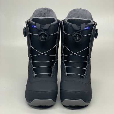 Pre-owned Burton Ruler Wide Boa All Mountain Snowboard Boot Black Grey Sz M 11 21426100001