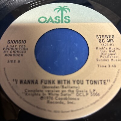 Giorgio   Knights In White Satin / I Wanna Funk With You Tonite -  7'' VINYL
