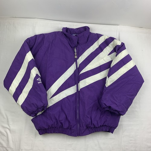 Vintage Umbro Puffer Jacket Adult Medium Purple Heavyweight Big