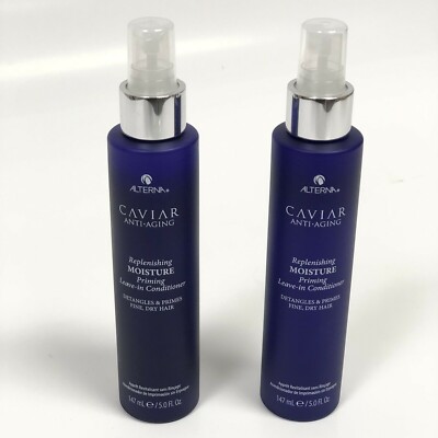 2 Pack Alterna Caviar Anti-Aging Moisture Priming Leave-In Conditioner 5floz New