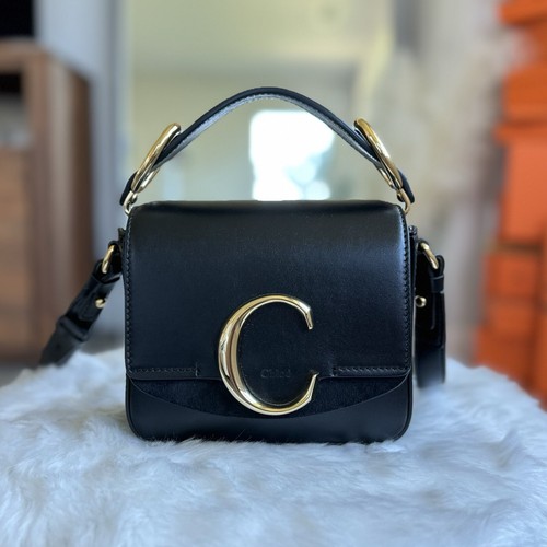 【関税&送料込】Chloe Small Black Icons Leather Bag Chloe Women's Chloe Icons Bag | Chloé US official site