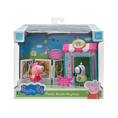 PEPPA PIG Zoe Zebra Photo Booth Playtime Play Set - New Figures included