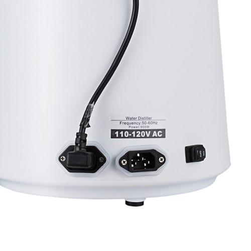6L Pure Water Distiller 900W Countertop Purifier Machine Stainless Interior Home