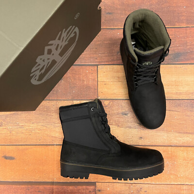 Timberland Men's Spruce Mountain 6 Inch Black Warm Lined Snow Boots A2ED4