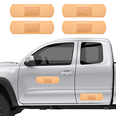 4Pcs Band aid Bandage Dent Ding Scratch Cover Car Decal / Sticker Set