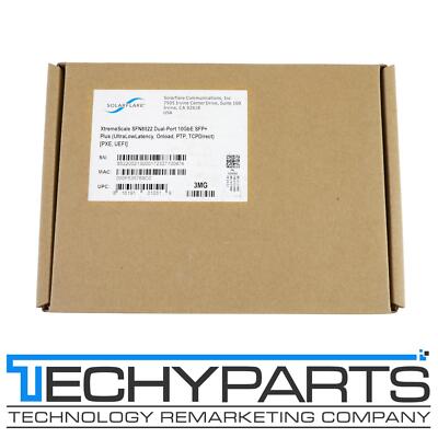 NEW SolarFlare SFN8522-PLUS 2-Port 10Gb/s PCI-E x8 Ethernet Server Adapter NIC