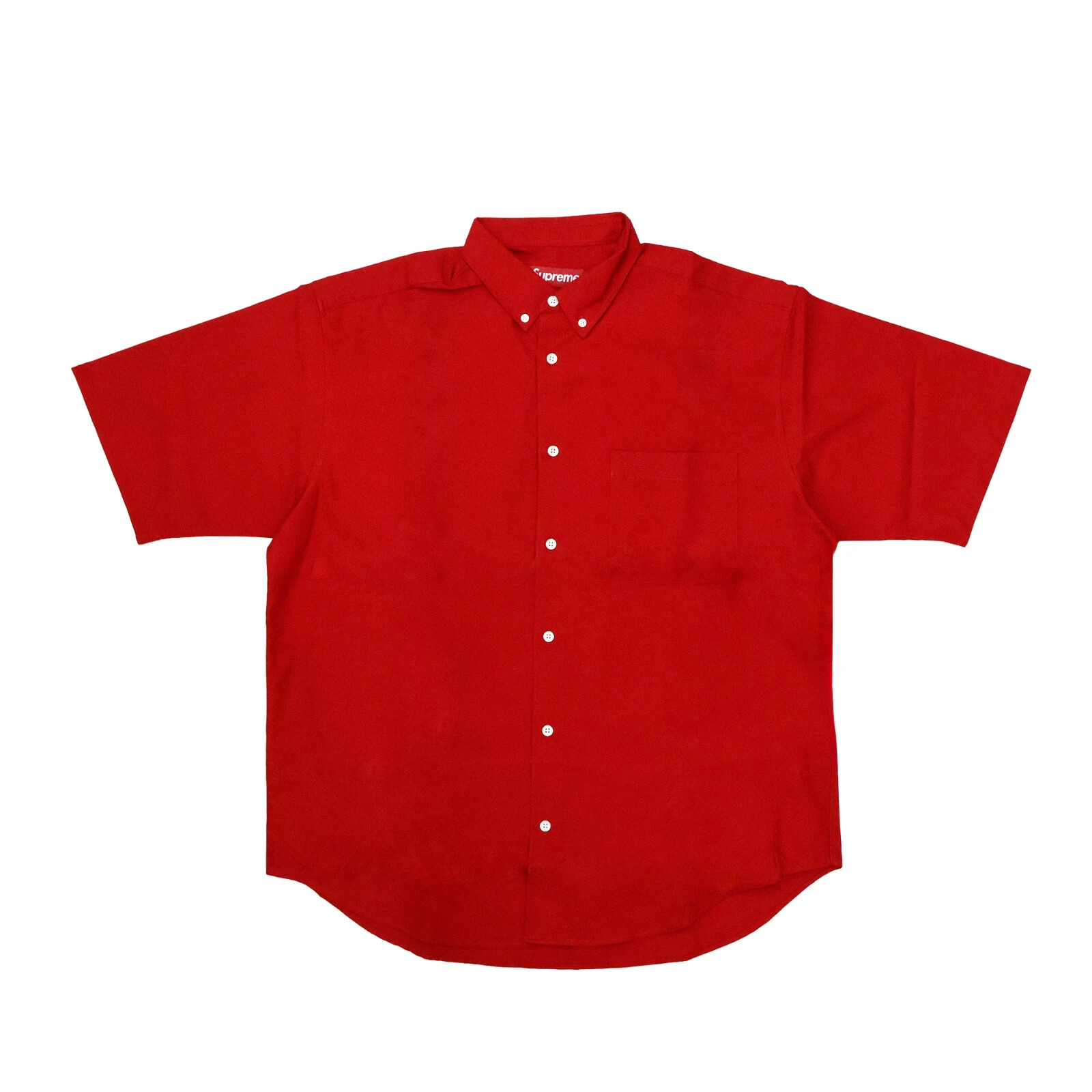 Supreme Loose Fit Oxford S/S Shirt Red | eBay