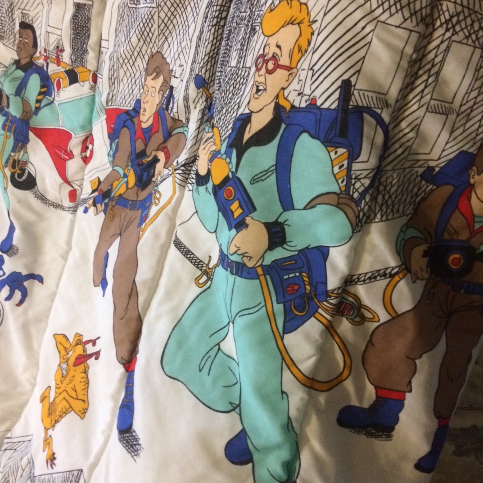 Excellent used condition twin size vintage Ghostbusters comforter