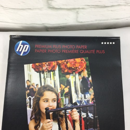 HP Premium Plus Photo Paper Inkjet High Gloss 50 Sheets 8.5