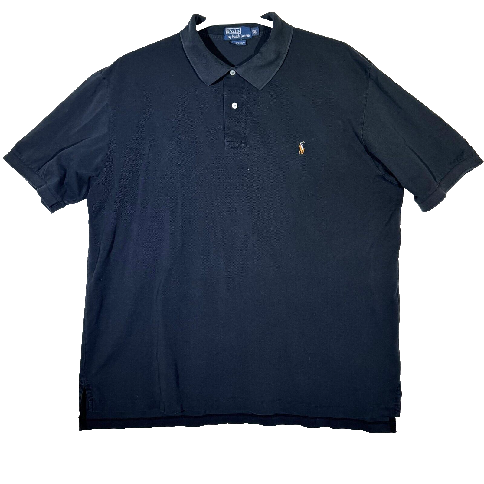 ラルフローレン ポロゴルフ Polo Ralph Lauren Polo Shirt Men's 2XLT Black 100% Cotton