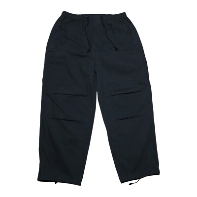 Stussy Nyco Over Trousers Relaxed Fit Black Canvas Mens Size Large Baggy